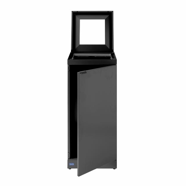 Bica Model 228 Avfallsbeholder 100 liter Skrå overkant Antrasitt