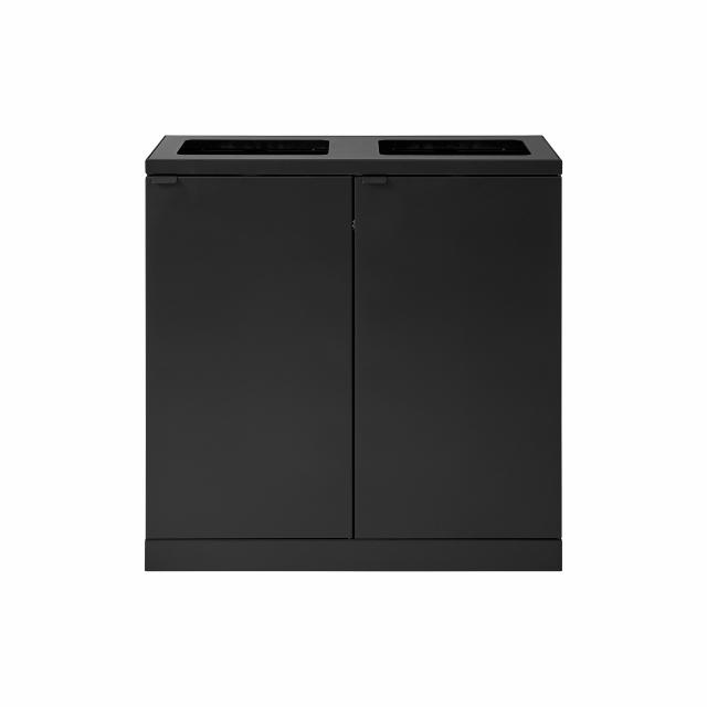Bica Model 953 Avfallssortering 2x95 liter Åpne innkast Antrasitt