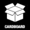 Piktogram Cardboard 15x15 cm Kontursnitt Hvit