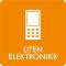 Piktogram Liten elektronikk 12x12 cm Selvklebende Oransje