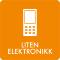 Piktogram Liten elektronikk 12x12 cm Selvklebende Oransje