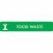 Piktogram Food waste16x3 cm Selvklebende Grønn
