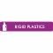 Piktogram Rigid plastics 16x3 cm Selvklebende Lilla
