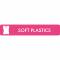 Piktogram Soft plastics  16x3 cm Selvklebende Rosa