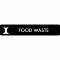 Piktogram Food waste 16x3 cm Selvklebende Svart