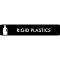 Piktogram Rigid plastics 16x3 cm Selvklebende Svart