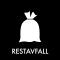 Piktogram Restavfall 12x12 cm Magnetisk Svart