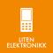 Piktogram Liten elektronikk 12x12 cm Magnetisk Oransje