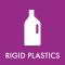 Piktogram Rigid plastics 12x12 cm Magnetisk Lilla