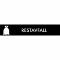 Piktogram Restavfall 16x3 cm Magnetisk Sort