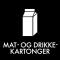 Piktogram Mat- og drikkekartonger 12x12 cm Magnetic Svart