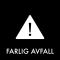 Piktogram Farlig avfall 12x12 cm Magnetisk Svart