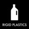 Piktogram Rigid Plastics 12x12 cm Magnetisk Svart