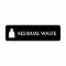 Piktogram Residual waste 10x3 cm Selvklebende Svart