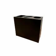 Bica Model 849 Avfallssortering 3x30 liter Formede innkast Svart