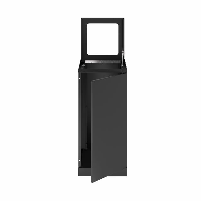 Bica Model 228 Avfallsbeholder 100 liter Åpent innkast Antrasitt