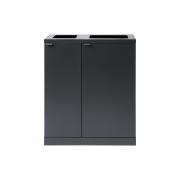 Bica Model 618 Avfallssortering 1x65 + 1x95 Liter Åpne innkast Antrasitt