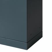 Bica Model 620 Avfallsbeholder 90 liter Lett antrasitt Flaskeinnkast
