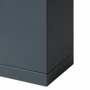 Bica Model 622 Avfallsbeholder 90 liter Lett antrasitt Dobbel flaskeinnkast