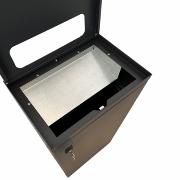 Bica Modell 824 Avfallsbeholder 95 liter Pantbeholder med lås Antrasitt