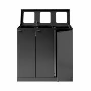 Bica Model 868 Avfallssortering 3x65 liter Åpne innkast Antrasitt