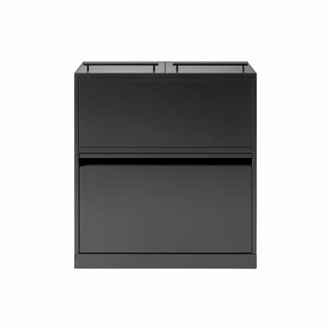 Bica Model 881 Avfallssortering 80 liter Løftelokk/Opptil 11 fraksjoner Antrasitt