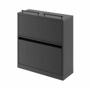 Bica Model 881 Avfallssortering 80 liter Løftelokk/Opptil 11 fraksjoner Antrasitt
