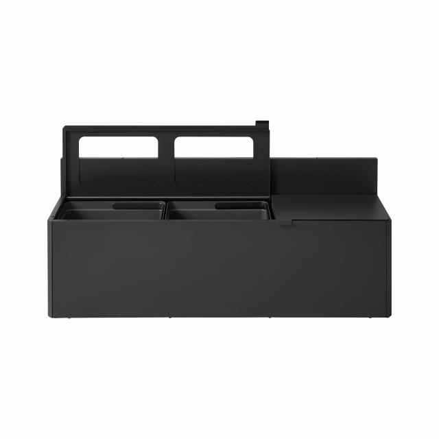 Bica Model 911 Avfallssortering 3x20 liter Løftelokk/vegghengt Antracit