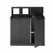 Bica Model 955 Avfallssortering 2x65 + 2x45 liter Med hyller og lokk Antrasitt