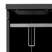 Bica Model 974 Avfallssortering 2x65 liter Fotpedal/åpent innkast Antrasitt