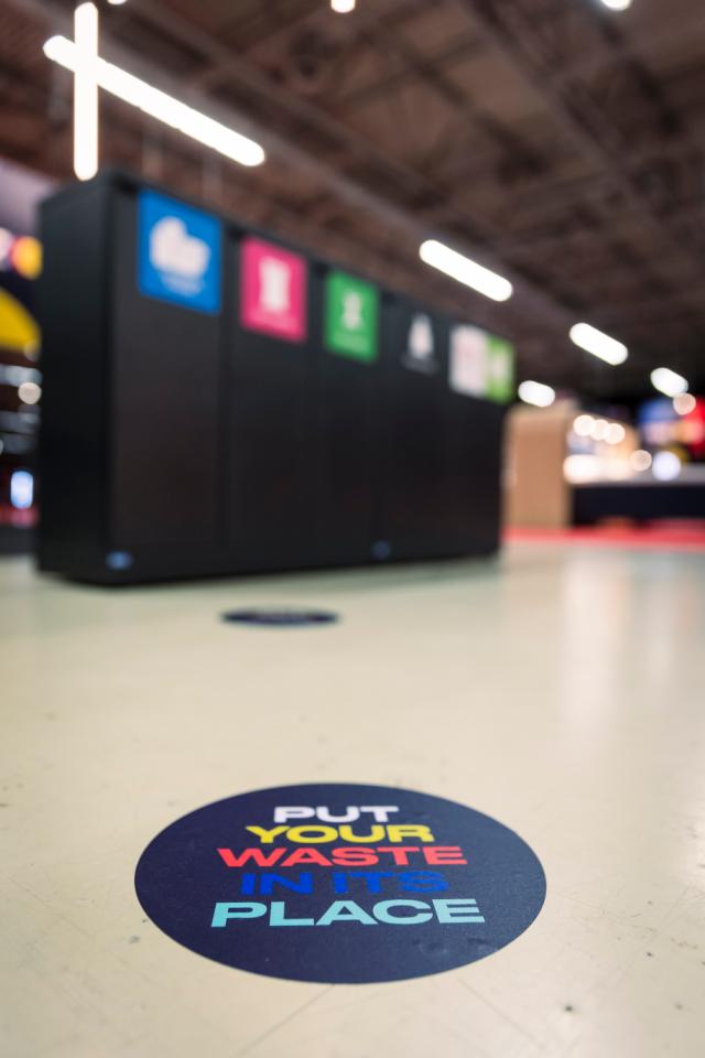 Kildesortering i Jyske Bank Box under VM i håndball