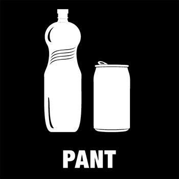 Piktogram Pant 15x15 cm Kontursnitt Hvit