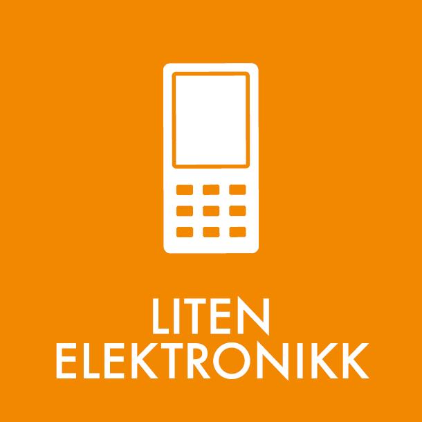 Piktogram Liten elektronikk 12x12 cm Magnetisk Oransje