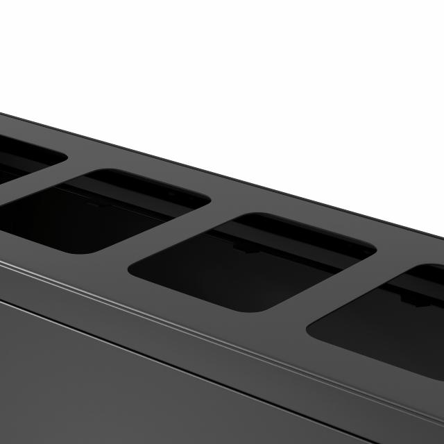 Bica Model 831 Avfallssortering 4x10 liter Åpne innkast Antrasitt