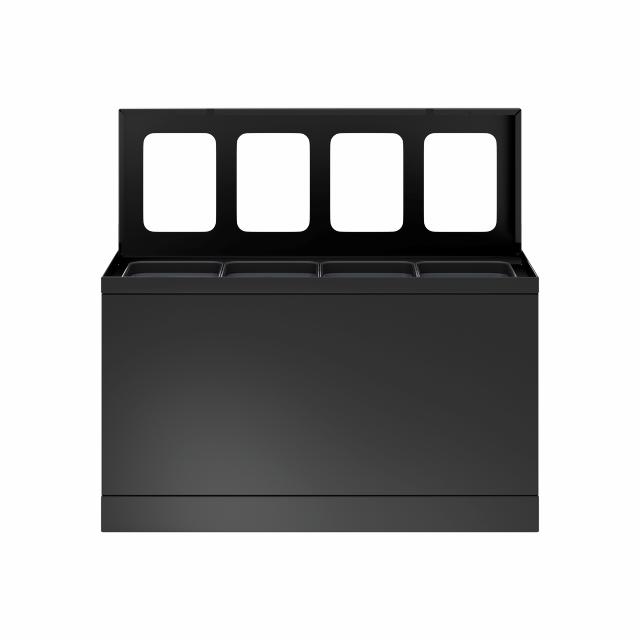 Bica Model 831 Avfallssortering 4x10 liter Åpne innkast Antrasitt