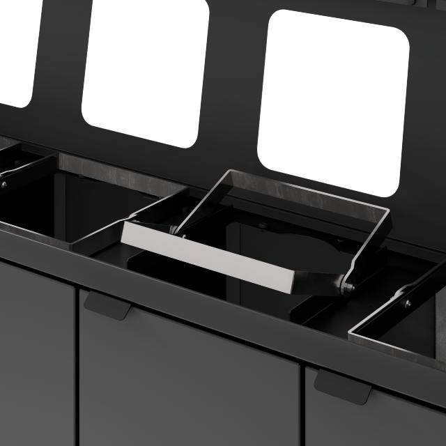 Bica Model 878 Avfallssortering 4x45 liter Åpne innkast Antrasitt