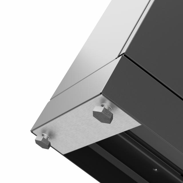 Bica Model 878 Avfallssortering 4x45 liter Åpne innkast Antrasitt