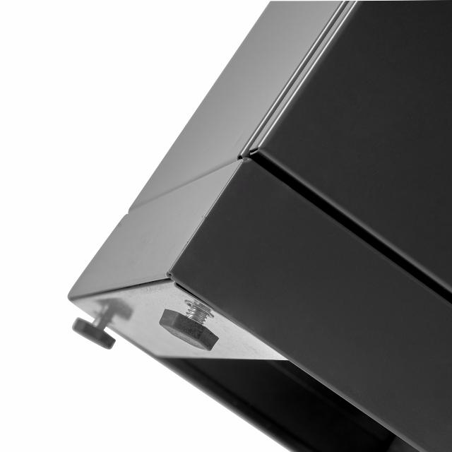 Bica Model 887 Avfallssortering 3x45 liter Løftelokk/åpen innkast Antrasitt