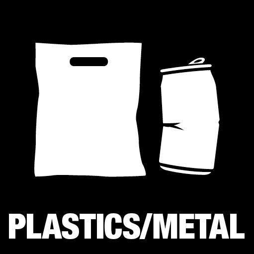 Piktogram Plastics/metal 15x15 cm Kontursnitt Hvit