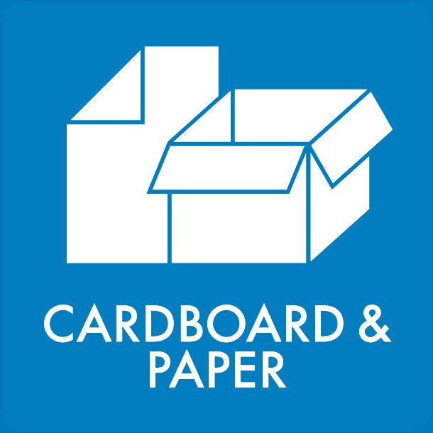 Piktogram Cardboard & Paper 12x12 cm Magnetisk Blå